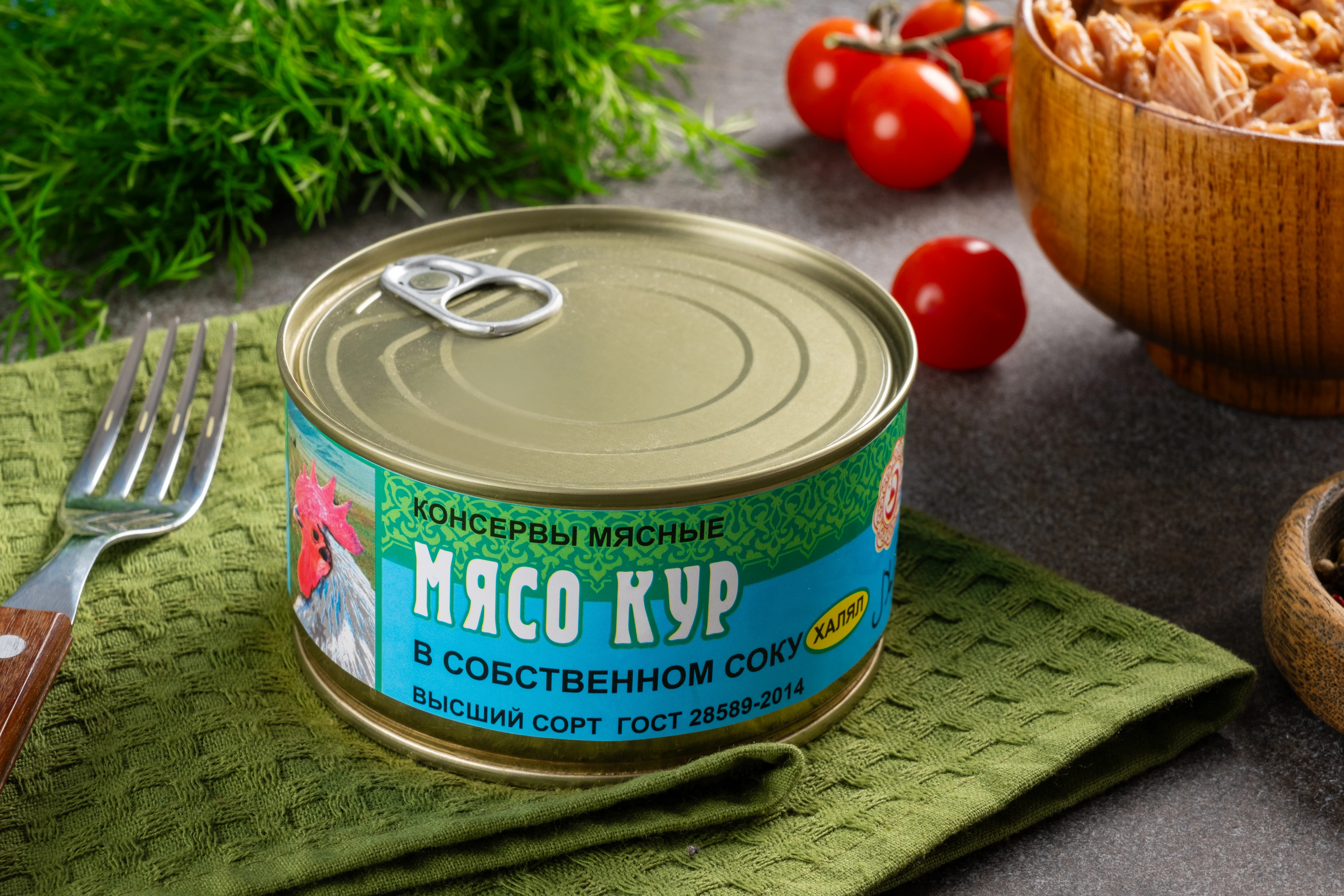 102 Мясо кур в собственном соку в/c — изображение 1